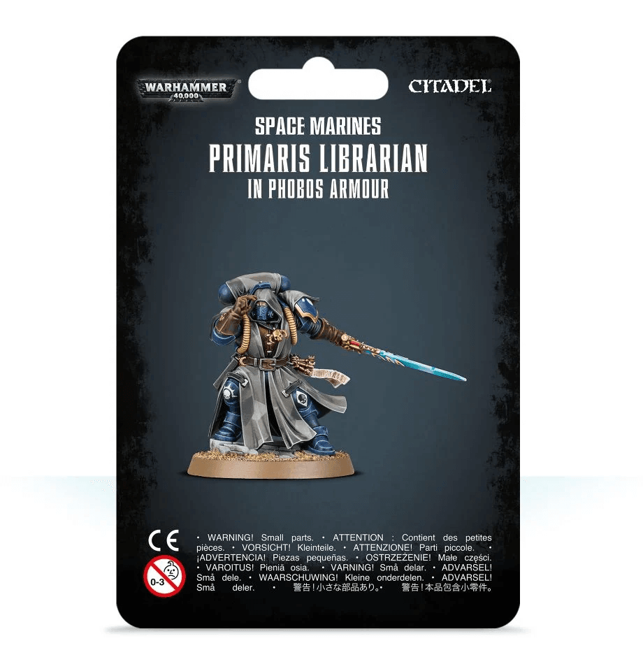 Bibliothécaire Primaris en armure phobos