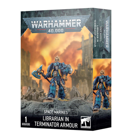 Space Marine -Bibliothekarin in Terminator -Rüstung